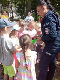 Policjanci na spotkaniu z przedszkolakami